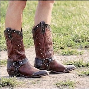 BED STU Cisalpine Distressed Oxblood Lux Black Leather Western Boots